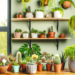 "Plantes luxuriantes et verdoyantes, idéales pour maximiser un jardin d'intérieur dans un petit espace"
