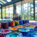 Techniques pour harmoniser les couleurs de peinture, créant un flux visuel captivant dans un espace de maison ouverte