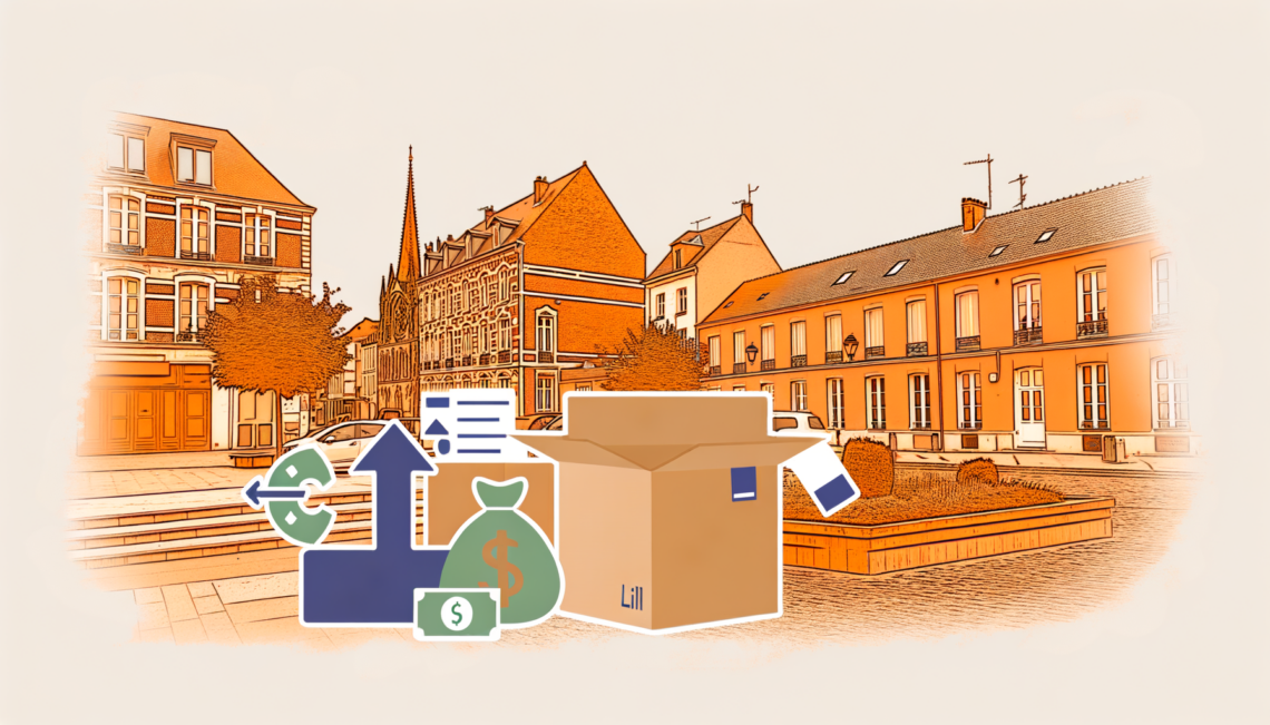 Planification efficace et économique de déménagement à Lille montrant une liste détaillée des coûts et tarifs